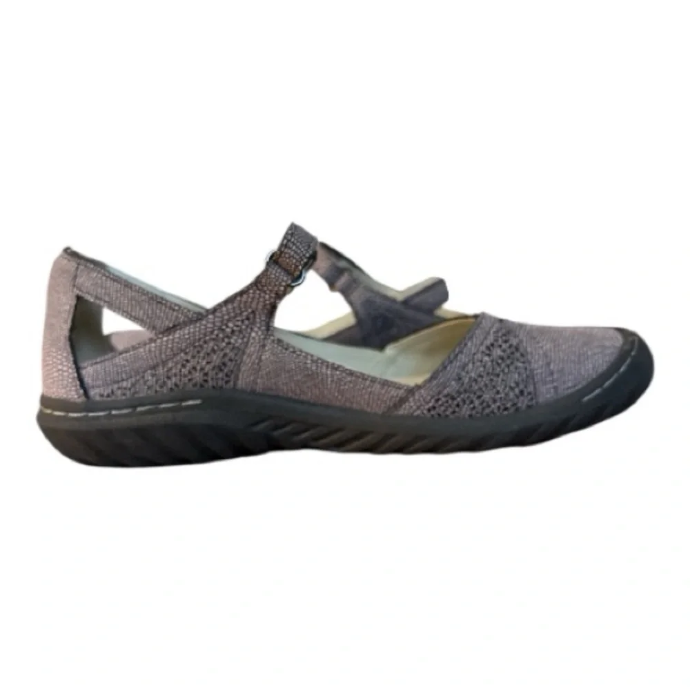 JBU JAMBU LAVENDER  REPTILE TEXTURED MARY JANE SHOES WOMENS SIZE 7 EUC - Picture 8 of 11